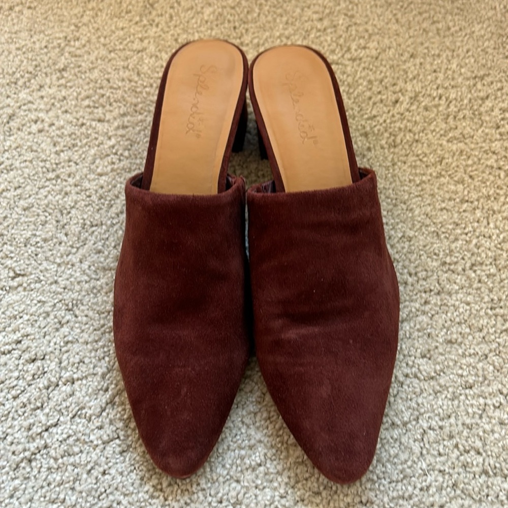 Splendid Lorelei Lyn block kitten heel slide mule